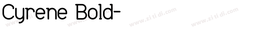 Cyrene Bold字体转换